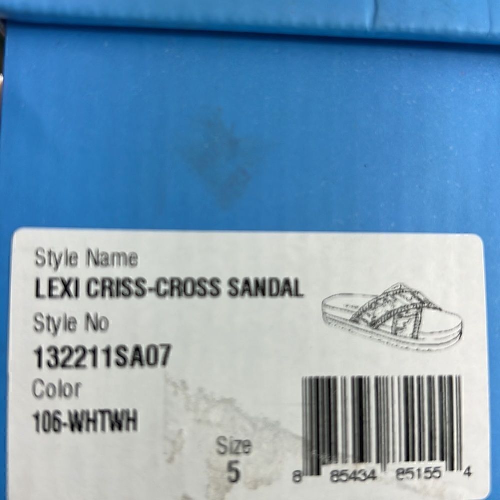 Jack Rogers Lexi Criss-Cross Sandals White size 5 - Picture 5 of 5